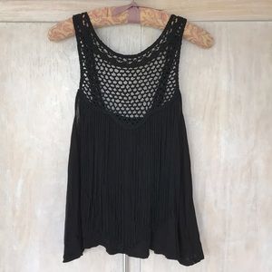 Flowy Crochet Fringe Tank